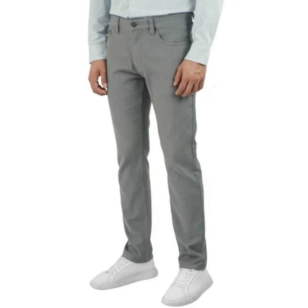 2 Pair Jachs New York Mens 32x32 Navy Gray 5 Pocket Stretch Fabric Pants - Picture 11 of 15